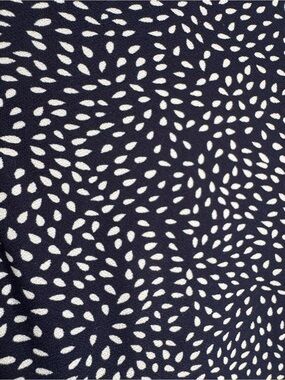 Max Studio Navy Dress with White Petal Dot Print